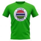 Gambia Football Badge T-Shirt (Green)