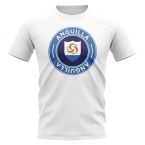 Anguilla Football Badge T-Shirt (White)