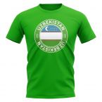 Uzbekistan Football Badge T-Shirt (Green)
