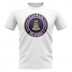 Cayman Islands Football Badge T-Shirt (White)