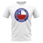 Chile Football Badge T-Shirt (White)