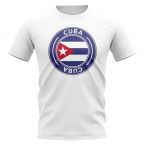 Cuba Football Badge T-Shirt (White)