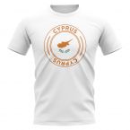 Cyprus Football Badge T-Shirt (White)