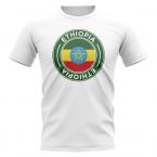 Ethiopia Football Badge T-Shirt (White)