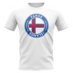 Faroe Islands Football Badge T-Shirt (White)