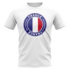 France Football Badge T-Shirt (White)