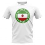 Iran Football Badge T-Shirt (White)