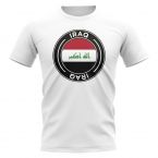 Iraq Football Badge T-Shirt (White)