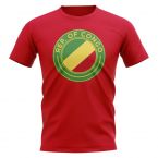 Congo Republic Football Badge T-Shirt (Red)