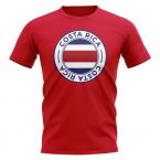 Costa Rica Football Badge T-Shirt (Red)