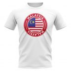 Malaysia Football Badge T-Shirt (White)