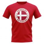 Denmark Football Badge T-Shirt (Red)