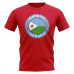 Djibouti Football Badge T-Shirt (Red)