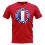 France Football Badge T-Shirt (Red)