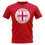 Georgia Football Badge T-Shirt (Red)