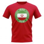 Iran Football Badge T-Shirt (Red)