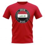Iraq Football Badge T-Shirt (Red)