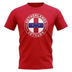 Netherlands Antilles Football Badge T-Shirt (Red)