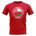 Oman Football Badge T-Shirt (Red)