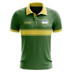 Bashkortostan Concept Stripe Polo Shirt (Green)