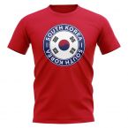 South Korea Football Badge T-Shirt (Red)