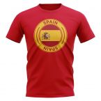 Spain Football Badge T-Shirt (Red)
