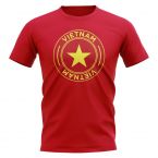 Vietnam Football Badge T-Shirt (Red)