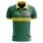 Cameroon Concept Stripe Polo Shirt (Green)