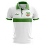 Chechen Republic Concept Stripe Polo Shirt (White)
