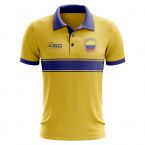 Colombia Concept Stripe Polo Shirt (Yellow)