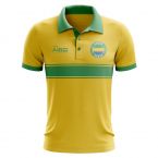 Gabon Concept Stripe Polo Shirt (Yellow)