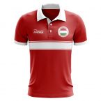 Hungary Concept Stripe Polo Shirt (Red)