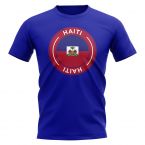 Haiti Football Badge T-Shirt (Royal)