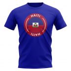 Haiti Football Badge T-Shirt (Royal)