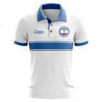 Mari El Concept Stripe Polo Shirt (White) (Kids)