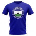Lesotho Football Badge T-Shirt (Royal)