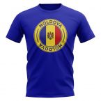 Moldova Football Badge T-Shirt (Royal)