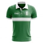 Nigeria Concept Stripe Polo Shirt (Green)