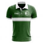 Pakistan Concept Stripe Polo Shirt (Green)