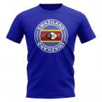 Swaziland Football Badge T-Shirt (Royal)