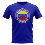 Venezuela Football Badge T-Shirt (Royal)