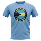 Bahamas Football Badge T-Shirt (Sky)