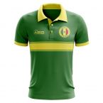 Senegal Concept Stripe Polo Shirt (Green)