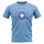 Somalia Football Badge T-Shirt (Sky)