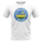 Rwanda Football Badge T-Shirt (White)