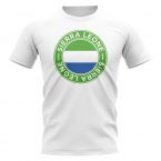 Sierra Leone Football Badge T-Shirt (White)