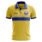 Venezuela Concept Stripe Polo Shirt (Yellow)