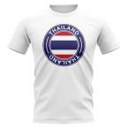 Thailand Football Badge T-Shirt (White)