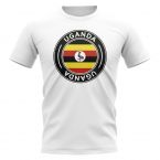 Uganda Football Badge T-Shirt (White)