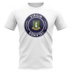 British Virgin Islands Football Badge T-Shirt (White)
